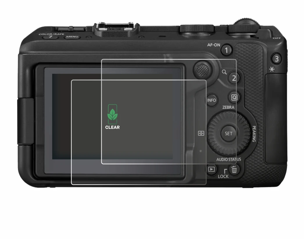 Image de l'appareil Canon EOS R6 V avec une grande variété de protections d'écran.
