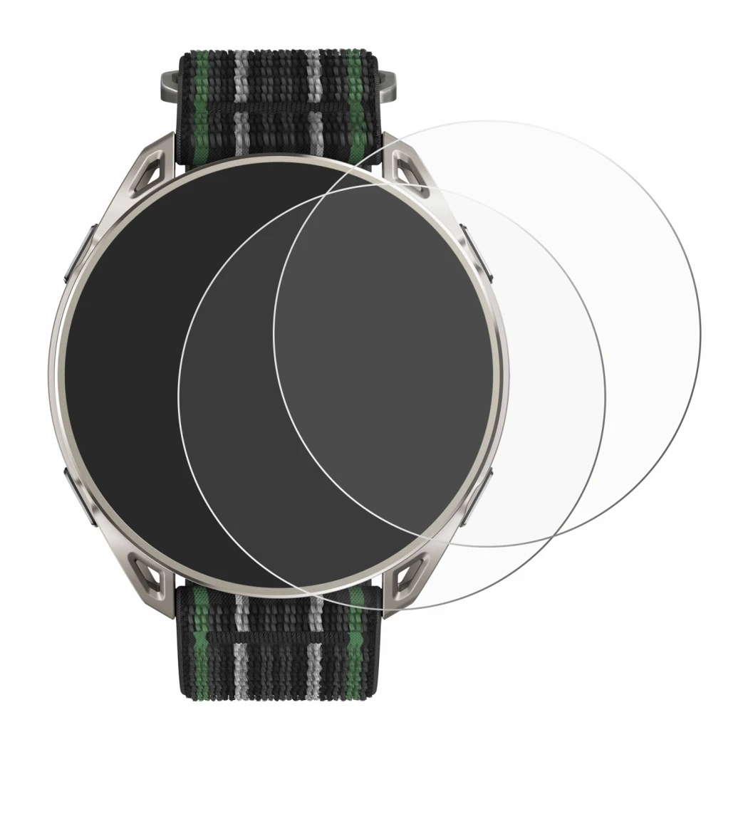 Image de l'appareil Amazfit Cheetah 2 Ultra avec une grande variété de protections d'écran.
