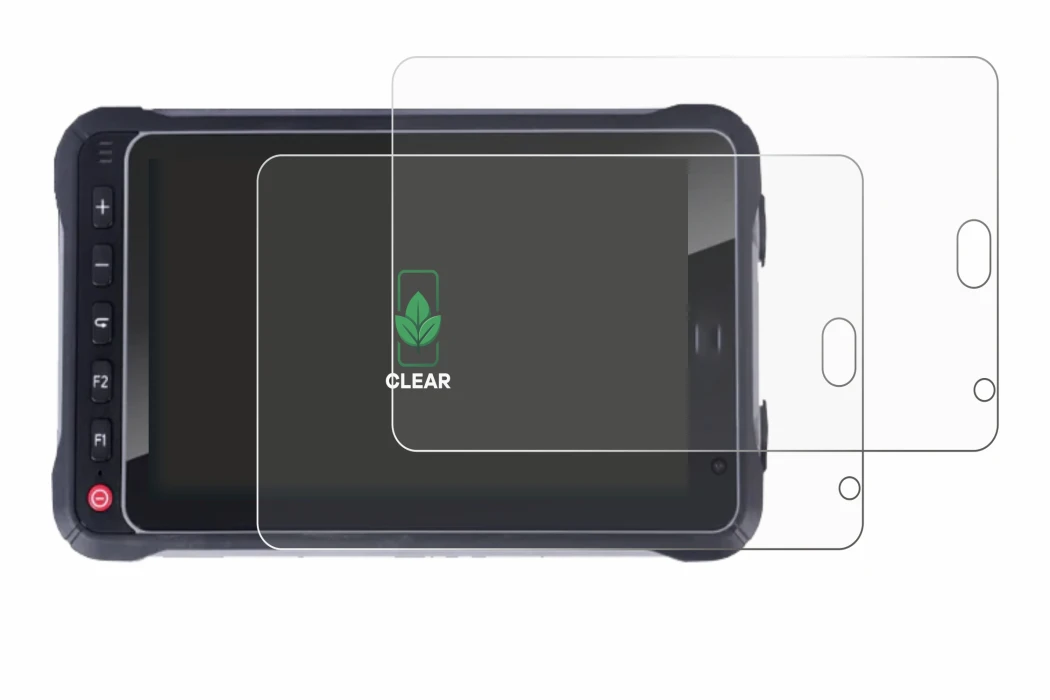 Image de l'appareil Hugerock X72 avec une grande variété de protections d'écran.