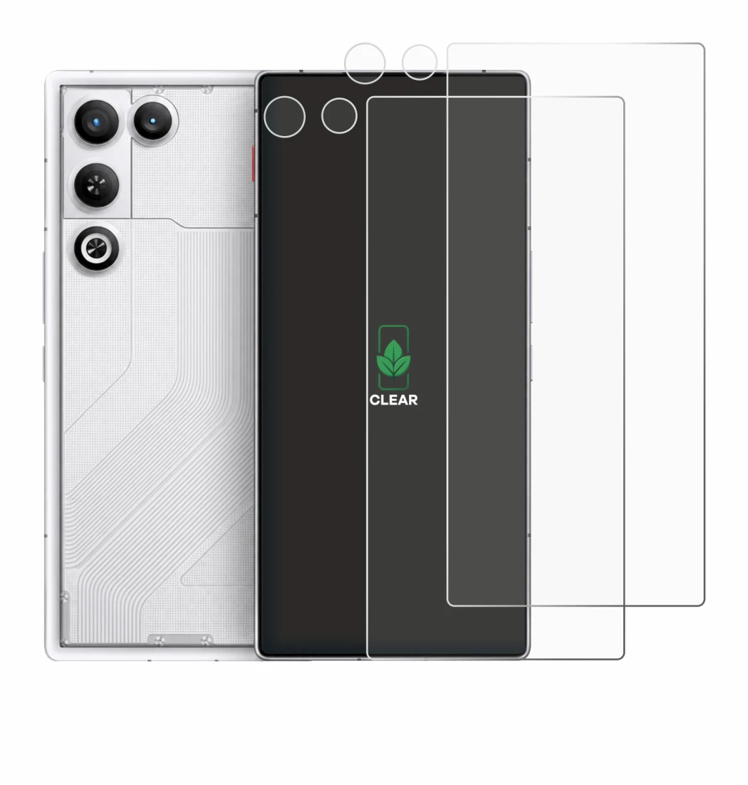 Image de l'appareil ZTE Nubia Red Magic 11 Air (Avant+Caméra) avec une grande variété de protections d'écran.