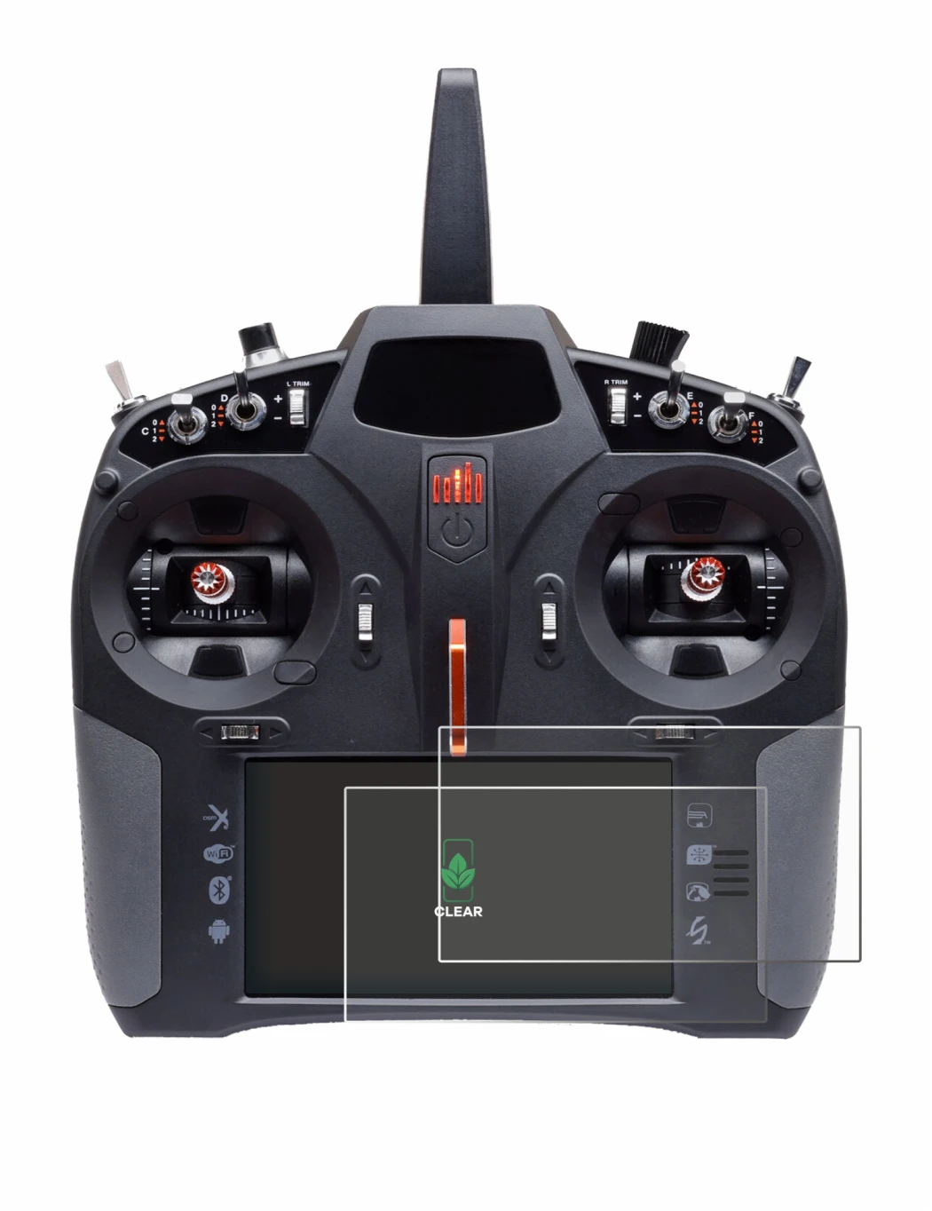 Image de l'appareil Spektrum iX14 Plus avec une grande variété de protections d'écran.
