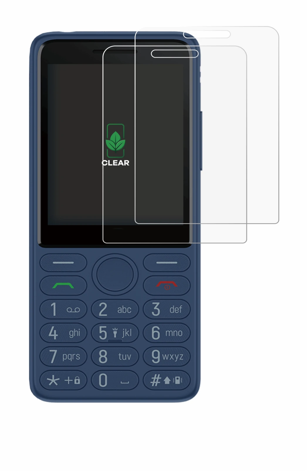 Image de l'appareil TCL OneTouch 4042s avec une grande variété de protections d'écran.