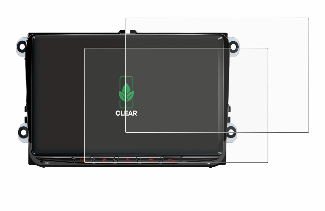 Image de l'appareil Xtrons ID90MTVL avec une grande variété de protections d'écran.