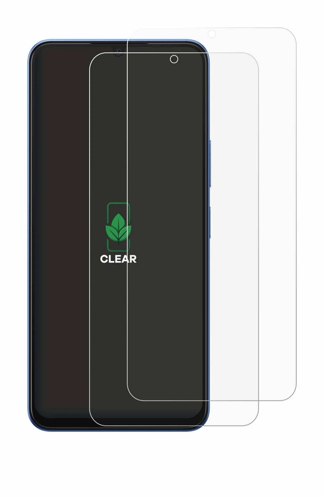 Image de l'appareil Infinix Hot 60i avec une grande variété de protections d'écran.
