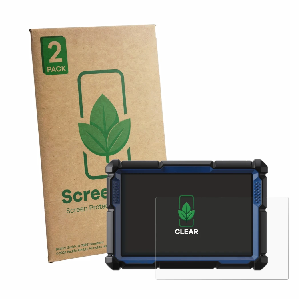 Face avant d’un emballage produit avec le logo de la marque ScreenLeaf. À côté, l’appareil Topdon Phoenix Smart est représenté