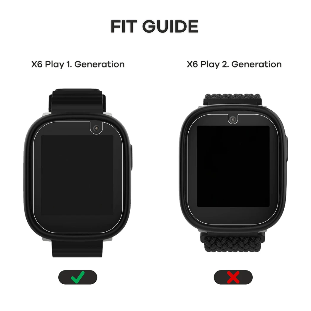 Appareil Xplora X6 Play 2022 (1ère génération) avec protection d’écran appliquée