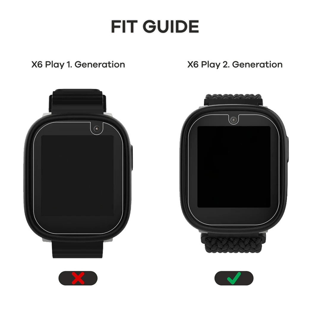 Appareil Xplora X6 Play 2025 (2ème génération) avec protection d’écran appliquée