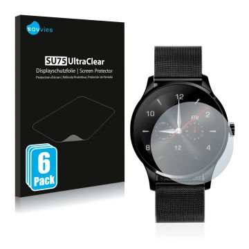 Face avant d’un emballage produit avec le logo de la marque Savvies. À côté, l’appareil KKmoon K88H est représenté avec la pro