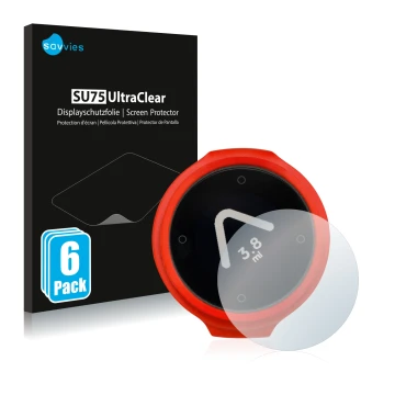 Face avant d’un emballage produit avec le logo de la marque Savvies. À côté, l’appareil Beeline Velo est représenté avec la pr