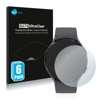 Face avant d’un emballage produit avec le logo de la marque Savvies. À côté, l’appareil Garmin Fenix 6S Pro est représenté ave