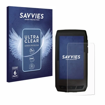 Face avant d’un emballage produit avec le logo de la marque Savvies. À côté, l’appareil Ciclo Navic 400 est représenté avec la