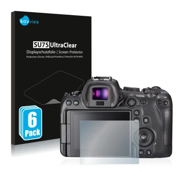 Face avant d’un emballage produit avec le logo de la marque Savvies. À côté, l’appareil Sony A7S III est représenté avec la pr