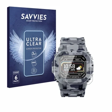 Face avant d’un emballage produit avec le logo de la marque Savvies. À côté, l’appareil JAY-tech SWi2 est représenté avec la p