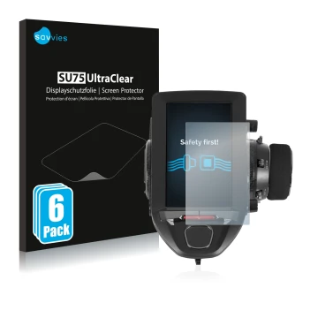 Face avant d’un emballage produit avec le logo de la marque Savvies. À côté, l’appareil Futaba 7PXR est représenté avec la pro