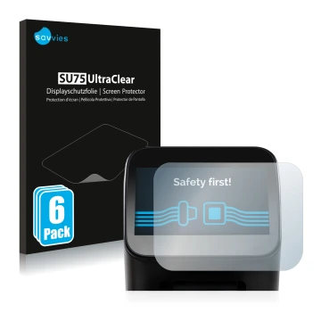 Face avant d’un emballage produit avec le logo de la marque Savvies. À côté, l’appareil Shaper Origin Gen1 est représenté avec