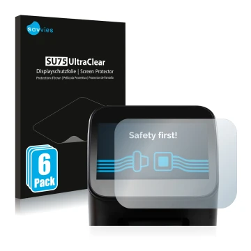 Face avant d’un emballage produit avec le logo de la marque Savvies. À côté, l’appareil Shaper Origin Gen2 est représenté avec