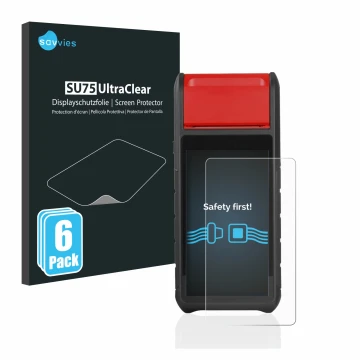 Face avant d’un emballage produit avec le logo de la marque Savvies. À côté, l’appareil Autel MaxiBAS BT608 est représenté ave