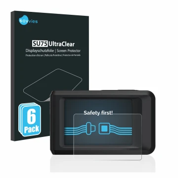 Face avant d’un emballage produit avec le logo de la marque Savvies. À côté, l’appareil Hikmicro Pocket 2 est représenté avec 