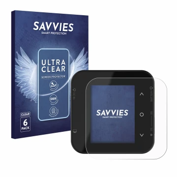 Face avant d’un emballage produit avec le logo de la marque Savvies. À côté, l’appareil ISDT Air8 est représenté avec la prote