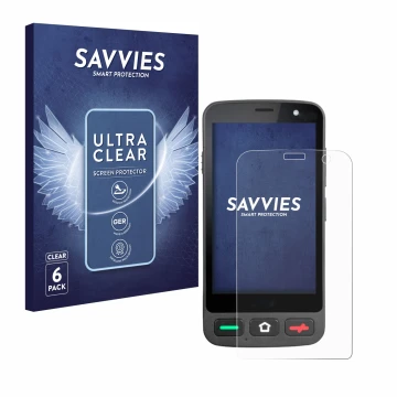 Face avant d’un emballage produit avec le logo de la marque Savvies. À côté, l’appareil Brondi Amico Pocket est représenté ave