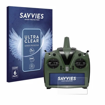 Face avant d’un emballage produit avec le logo de la marque Savvies. À côté, l’appareil VBar Control Evo est représenté avec l