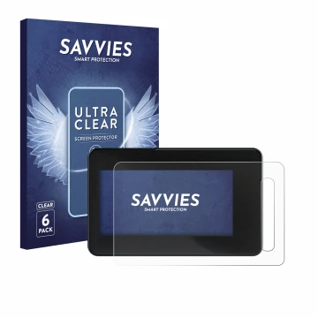 Face avant d’un emballage produit avec le logo de la marque Savvies. À côté, l’appareil Shimano Steps SC-EN600 est représenté 