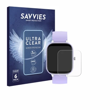 Face avant d’un emballage produit avec le logo de la marque Savvies. À côté, l’appareil Hengto H39 Plus 1.4