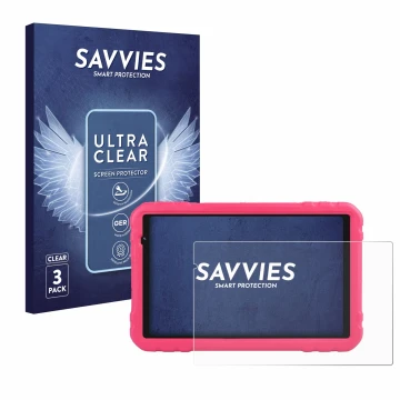 Face avant d’un emballage produit avec le logo de la marque Savvies. À côté, l’appareil Aocwei x500 est représenté avec la pro