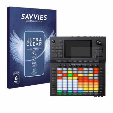Face avant d’un emballage produit avec le logo de la marque Savvies. À côté, l’appareil Akai Force est représenté avec la prot