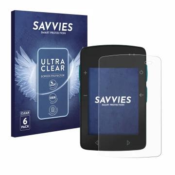 Face avant d’un emballage produit avec le logo de la marque Savvies. À côté, l’appareil TwoNav Roc est représenté avec la prot
