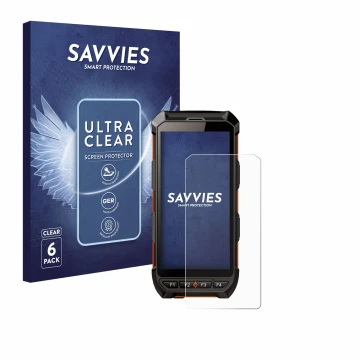 Face avant d’un emballage produit avec le logo de la marque Savvies. À côté, l’appareil iDTronic C9 RED est représenté avec la