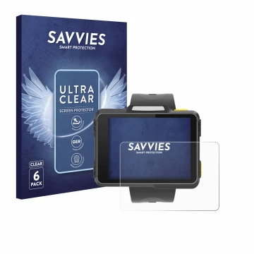 Face avant d’un emballage produit avec le logo de la marque Savvies. À côté, l’appareil Newland WD1 est représenté avec la pro