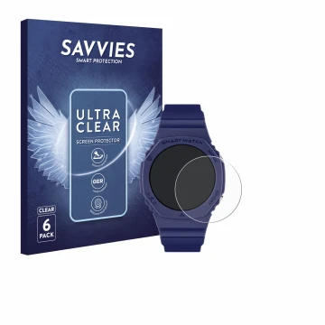 Face avant d’un emballage produit avec le logo de la marque Savvies. À côté, l’appareil Reflex Active Series 26 est représenté