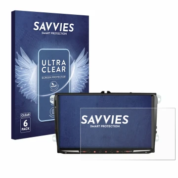 Face avant d’un emballage produit avec le logo de la marque Savvies. À côté, l’appareil Erisin ES8998V 9