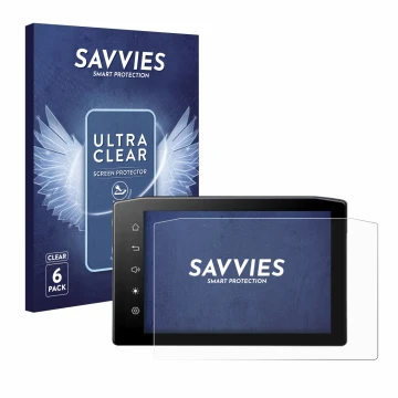 Face avant d’un emballage produit avec le logo de la marque Savvies. À côté, l’appareil Ekiy MTC07 6.25