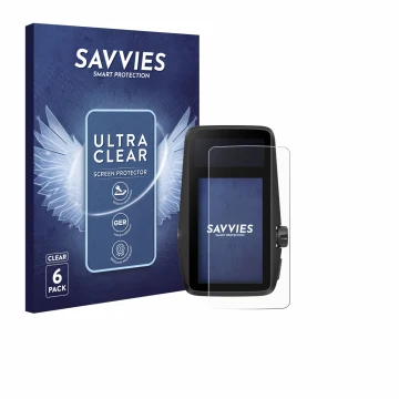 Face avant d’un emballage produit avec le logo de la marque Savvies. À côté, l’appareil Coros Dura est représenté avec la prot