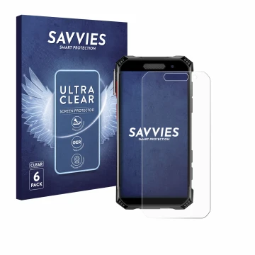 Face avant d’un emballage produit avec le logo de la marque Savvies. À côté, l’appareil Soyes S10 Max est représenté avec la p
