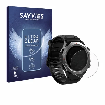 Face avant d’un emballage produit avec le logo de la marque Savvies. À côté, l’appareil Atheewon S10 1.39
