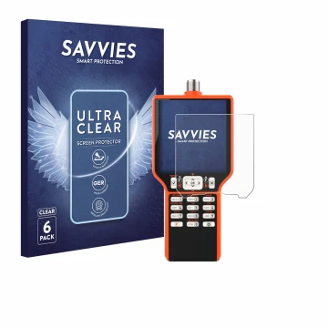 Face avant d’un emballage produit avec le logo de la marque Savvies. À côté, l’appareil RigExpert MATCH est représenté avec la