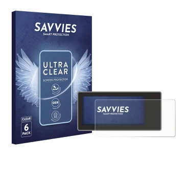 Face avant d’un emballage produit avec le logo de la marque Savvies. À côté, l’appareil Acta Berg Radio est représenté avec la