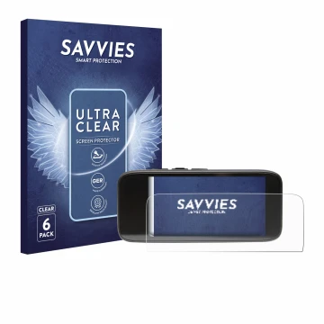 Face avant d’un emballage produit avec le logo de la marque Savvies. À côté, l’appareil Peterson StroboClip HD est représenté 