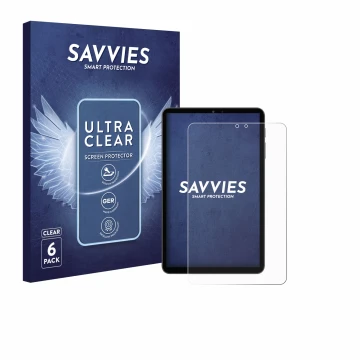 Face avant d’un emballage produit avec le logo de la marque Savvies. À côté, l’appareil Alldocube iPlay 70 mini Pro est représ