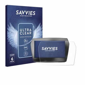 Face avant d’un emballage produit avec le logo de la marque Savvies. À côté, l’appareil Voge 625 2025 est représenté avec la p