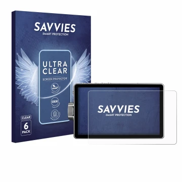 Face avant d’un emballage produit avec le logo de la marque Savvies. À côté, l’appareil Viltrox DC-A1 2800 est représenté avec