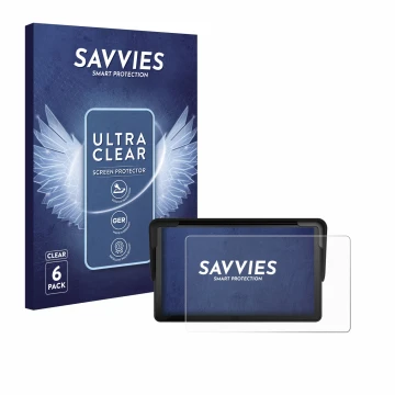 Face avant d’un emballage produit avec le logo de la marque Savvies. À côté, l’appareil Carpuride V3 7