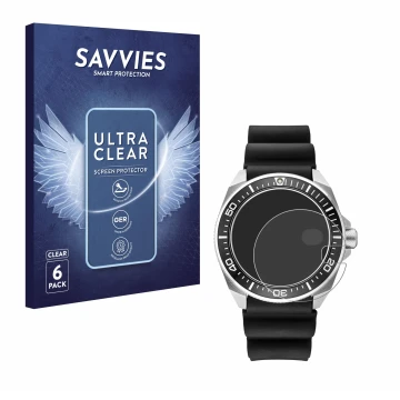 Face avant d’un emballage produit avec le logo de la marque Savvies. À côté, l’appareil Seiko Prospex SRPE37 est représenté av
