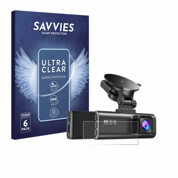 Face avant d’un emballage produit avec le logo de la marque Savvies. À côté, l’appareil Redtiger F7NP est représenté avec la p