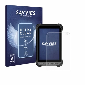 Face avant d’un emballage produit avec le logo de la marque Savvies. À côté, l’appareil Zoomsmart A8004 Series est représenté 