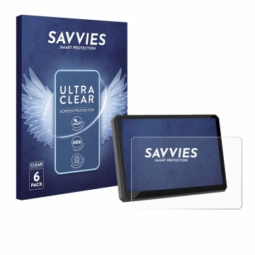 Face avant d’un emballage produit avec le logo de la marque Savvies. À côté, l’appareil Carpuride W502BS Pro 5