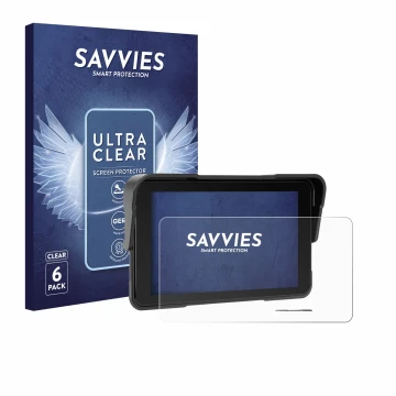Face avant d’un emballage produit avec le logo de la marque Savvies. À côté, l’appareil Sixwin P2 5